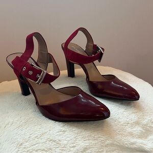 Franco Sarto Red Patent Leather Heels 👠 NWOT
